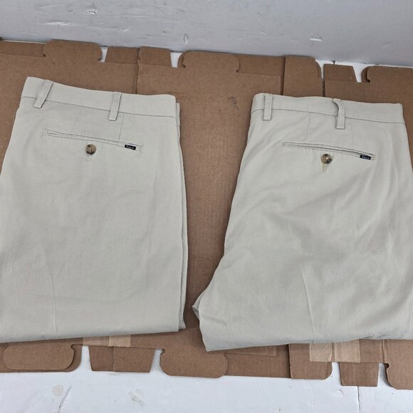 Polo Ralph Lauren Chino Pants Mens 38x29 Lt Khaki Stretch Straight Fit Straight - Picture 1 of 15